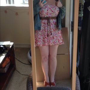 NWOT❗️Poppy Floral Lace High Low  Mini Dress